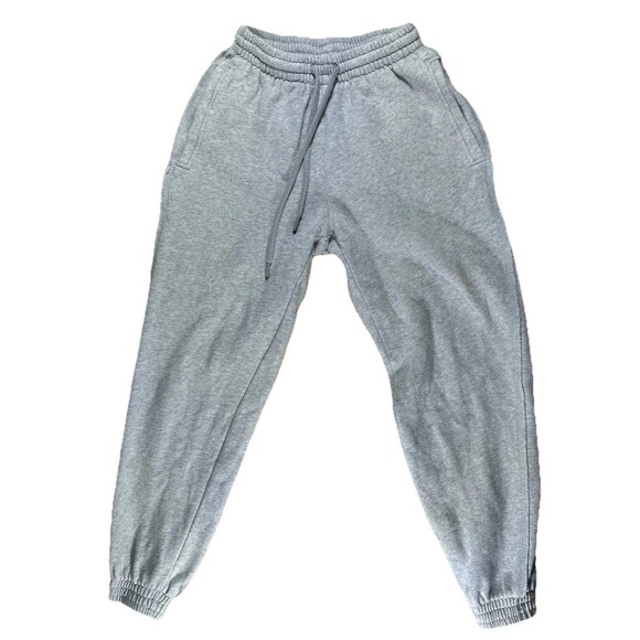 Aerie Pants - aerie ANYTIME the sweat high waisted grey cotton fleece lined jogger pants Sz XS